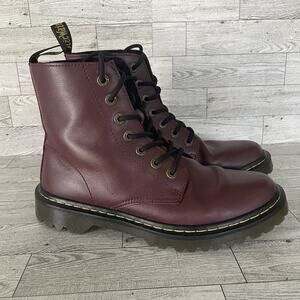 Dr. Martens Air Wair AW004 Sz 9 Luana Cherry Red Women's Boots Leather Lace Up